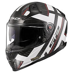 LS2 FF811 Vector II Carbon Strong Gl. White 4XL (67-68)