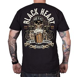 BLACK HEART Beer Biker čierna - L