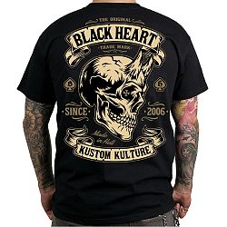 BLACK HEART Devil Skull čierna - XL