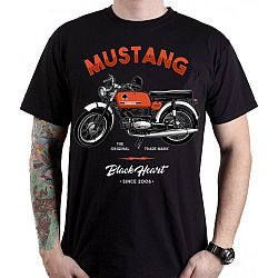 BLACK HEART Mustang čierna - L