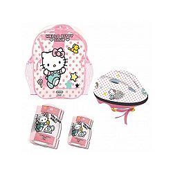 Hello Kitty set chráničov a helmy s taškou