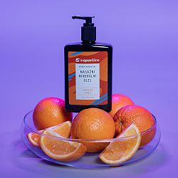 inSPORTline Masážny minerálny olej pomaranč 500 ml