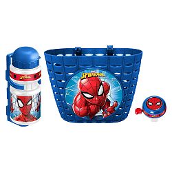 Spiderman Cyklistická súprava Spiderman (košík, fľaša, zvonček)