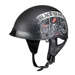 W-TEC Black Heart Black Heart Rednut Motorcycle/Matt Black - L (59-60)