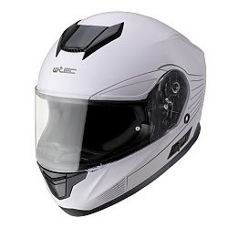 W-TEC Yorkroad Solid White Grey Glossy - M (57-58)
