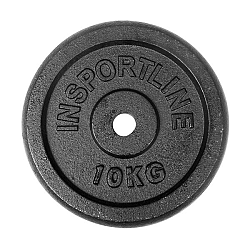 Oceľové závažie inSPORTline Blacksteel 10 kg