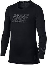Tričko s dlhým rukávom Nike B NP TOP LS COMP 858232-010 Veľkosť L
