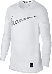 Tričko s dlhým rukávom Nike B NP TOP LS COMP HO18 2 bq2186-100 Veľkosť M