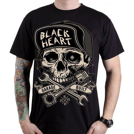 BLACK HEART Garage Built čierna - L