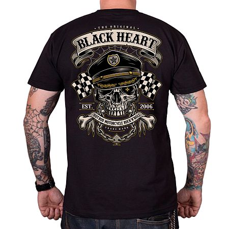 BLACK HEART Old School Racer čierna - L