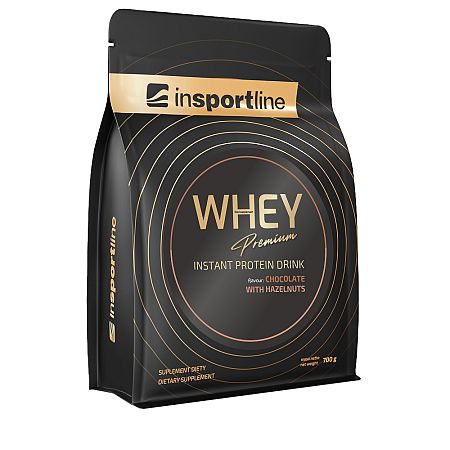 inSPORTline WHEY Premium Protein 700g čokoláda s lieskovými orieškami