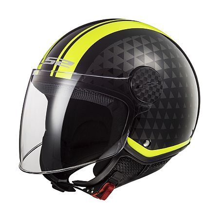 LS2 OF558 Sphere Lux Crush Black H-V Yellow - S (55-56)