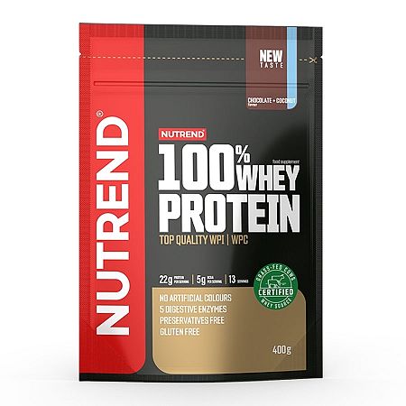 Nutrend 100% WHEY Protein 400g čokoláda-kakao