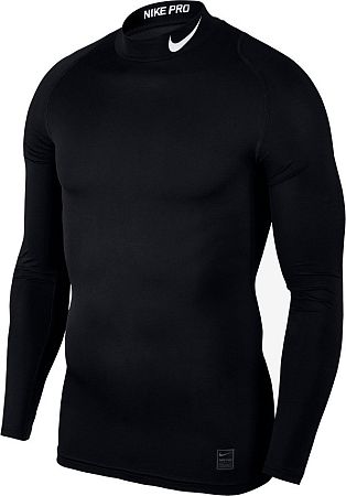 Kompresné tričko Nike M NP TOP LS COMP MOCK 838079-010 Veľkosť S