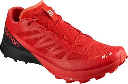 Trailové topánky Salomon S/LAB SENSE 7 SG Racing Red/Bk/Wh l40226000 Veľkosť 46 EU